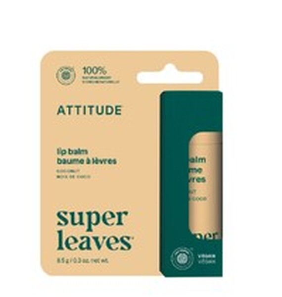 Balzám na rty Attitude Super leaves s vůní kokosu