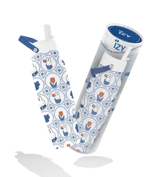 Cestovní termoláhev IZY Miffy Tiles Delft Blue 900ml