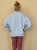Mikina Oversize LOVE Blue Ice