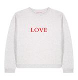 Mikina Oversize LOVE Cool Grey