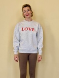 Mikina Oversize LOVE Cool Grey