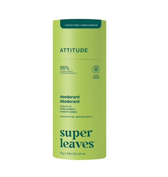 Přírodní deodorant Attitude Super leaves hruška a amber