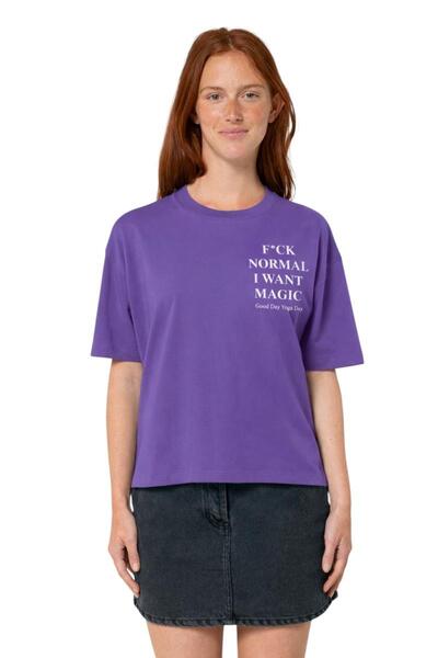 Tričko GDYD Magic cropped Purple Love